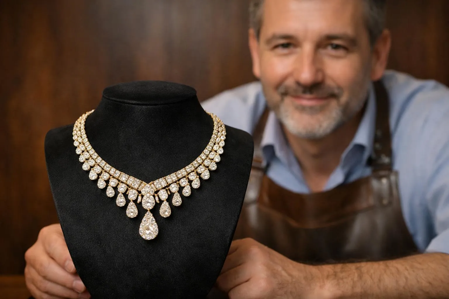 "Joaillier Laveran à Paris, création de bijou de luxe en or et diamants"